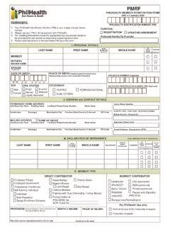 PHILHEALTH MEMBER REGISTRATION FORM UHC v.1 .